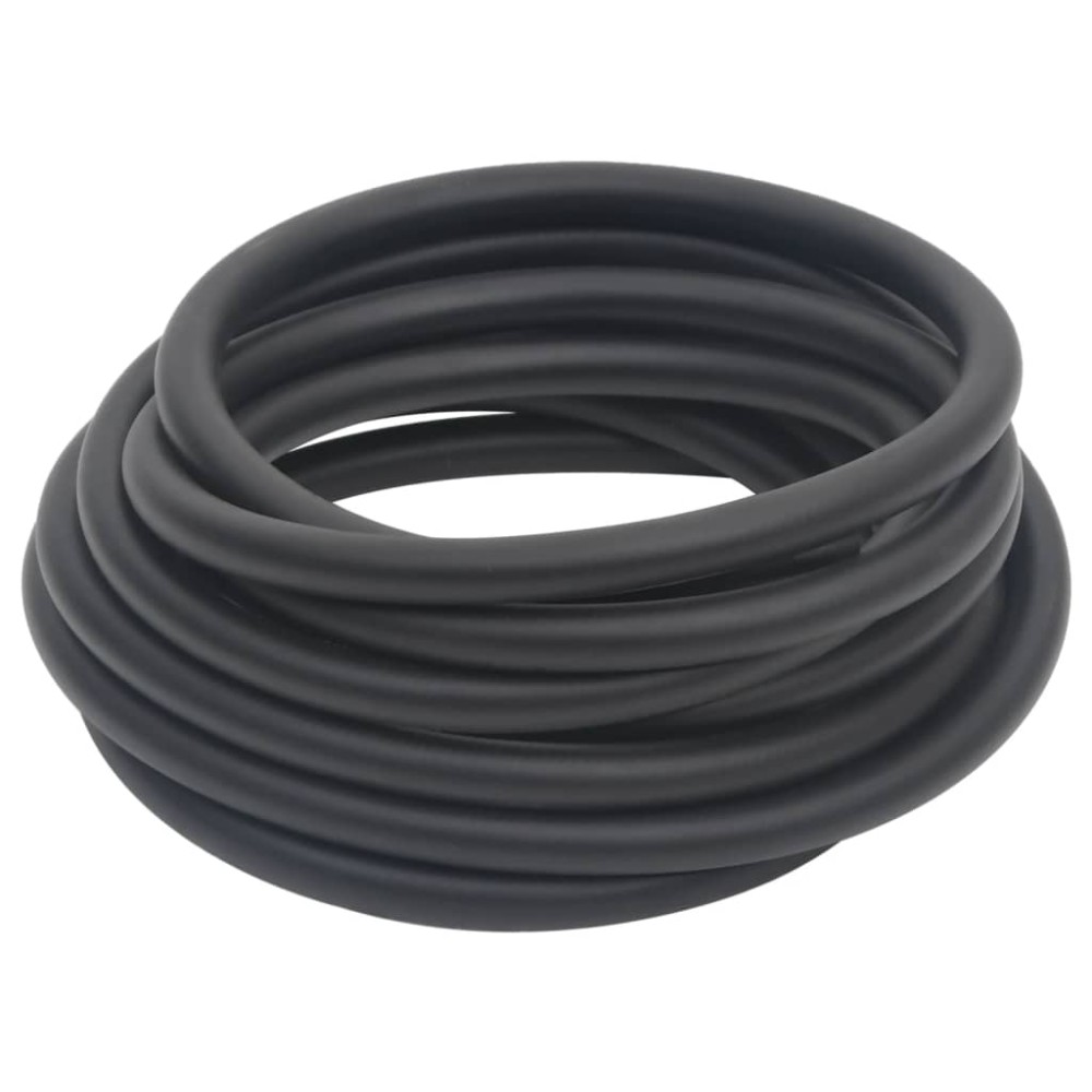 vidaXL Furtun de aer hibrid, negru, 0,6", 5 m, cauciuc și PVC