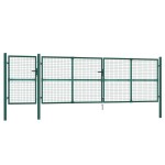 vidaXL Poartă de grădină din plasă, verde, 500x175 cm, oțel galvanizat vidaXL Poartă de grădină din plasă, verde, 500x175 cm, oțel galvanizat