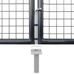 vidaXL Poartă de grădină din plasă antracit 350x175 cm oțel galvanizat vidaXL Poartă de grădină din plasă antracit 350x175 cm oțel galvanizat
