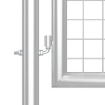 vidaXL Poartă de grădină din plasă argintie 500x175 cm oțel galvanizat vidaXL Poartă de grădină din plasă argintie 500x175 cm oțel galvanizat