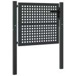 vidaXL Poartă pentru grădină, antracit, 105x125 cm, oțel vidaXL Poartă pentru grădină, antracit, 105x125 cm, oțel
