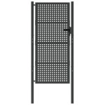 vidaXL Poartă pentru grădină, antracit, 105x250 cm, oțel vidaXL Poartă pentru grădină, antracit, 105x250 cm, oțel