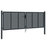 vidaXL Poartă pentru grădină, antracit, 300x150 cm, oțel vidaXL Poartă pentru grădină, antracit, 300x150 cm, oțel
