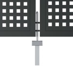 vidaXL Poartă de grădină antracit 400x125 cm oțel