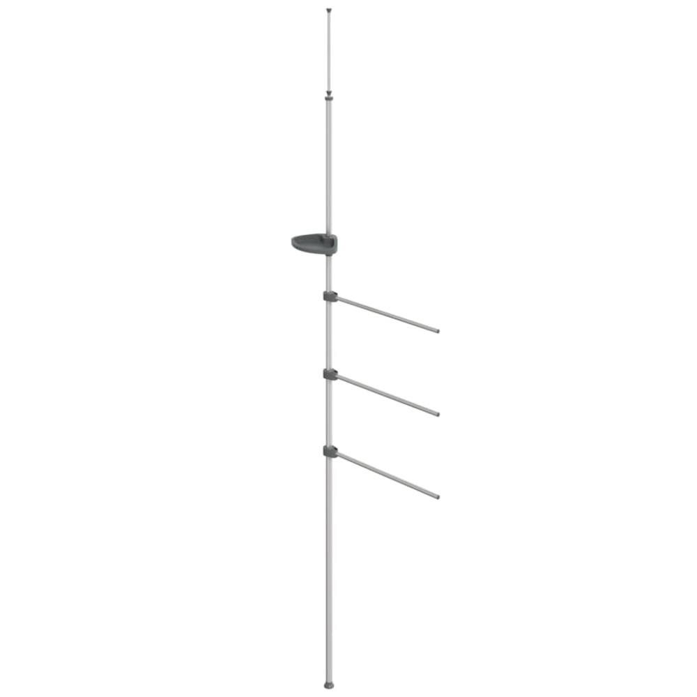 vidaXL Suport pentru prosoape, 47x280 cm, aluminiu