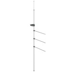 vidaXL Suport pentru prosoape, 47x280 cm, aluminiu