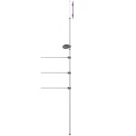 vidaXL Suport pentru prosoape, 47x280 cm, aluminiu