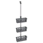 vidaXL Raft suspendat pentru duș 30x15x(67-105) cm aluminiu vidaXL Raft suspendat pentru duș 30x15x(67-105) cm aluminiu