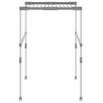 vidaXL Uscător de rufe, 83x(50-55)x(40-85) cm, aluminiu vidaXL Uscător de rufe, 83x(50-55)x(40-85) cm, aluminiu