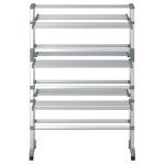 vidaXL Uscător de rufe cu roți, 89x64x129 cm, aluminiu vidaXL Uscător de rufe cu roți, 89x64x129 cm, aluminiu