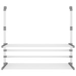 vidaXL Suport de uscare pentru balcon 89x25x(60-95) cm aluminiu vidaXL Suport de uscare pentru balcon 89x25x(60-95) cm aluminiu