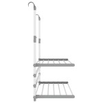 vidaXL Suport de uscare pentru balcon 89x25x(60-95) cm aluminiu vidaXL Suport de uscare pentru balcon 89x25x(60-95) cm aluminiu