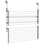 vidaXL Suport de uscare pentru balcon 89x25x(60-95) cm aluminiu vidaXL Suport de uscare pentru balcon 89x25x(60-95) cm aluminiu