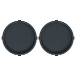 vidaXL Cărucioare pentru plante cu roți 2 buc. gri diametru 34cm 35kg vidaXL Cărucioare pentru plante cu roți 2 buc. gri diametru 34cm 35kg