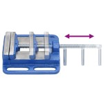 vidaXL Menghină pentru presă de frezat, albastru, 100 mm, fontă vidaXL Menghină pentru presă de frezat, albastru, 100 mm, fontă
