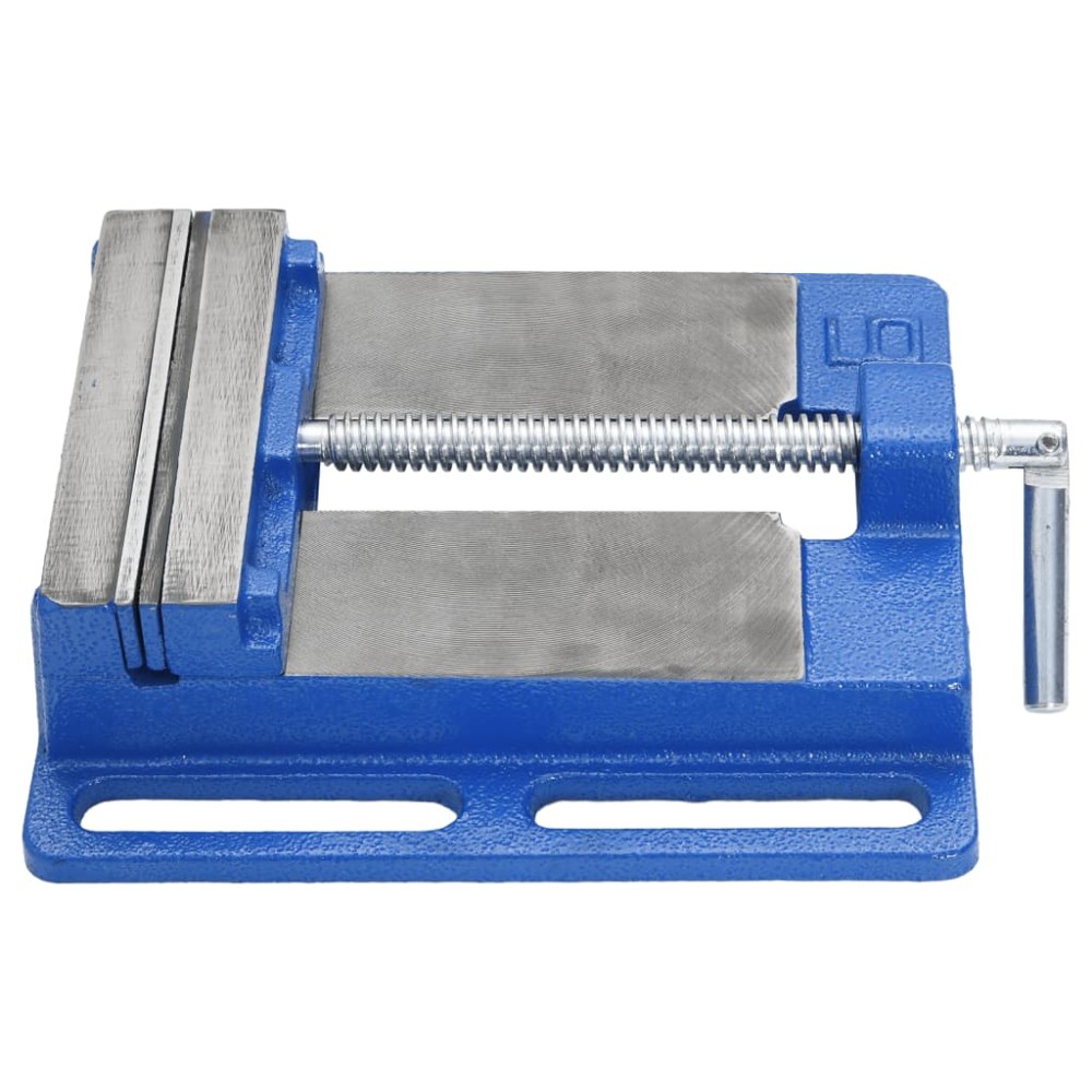 vidaXL Menghină pentru presă de frezat, albastru, 150 mm, fontă