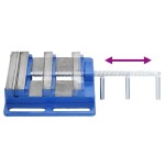 vidaXL Menghină pentru presă de frezat, albastru, 150 mm, fontă vidaXL Menghină pentru presă de frezat, albastru, 150 mm, fontă