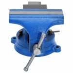 vidaXL Menghină de banc, albastru, 125 mm, fontă vidaXL Menghină de banc, albastru, 125 mm, fontă