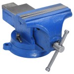vidaXL Menghină de banc, albastru, 125 mm, fontă vidaXL Menghină de banc, albastru, 125 mm, fontă
