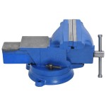 vidaXL Menghină de banc, albastru, 125 mm, fontă vidaXL Menghină de banc, albastru, 125 mm, fontă