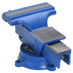 vidaXL Menghină de banc, albastru, 125 mm, fontă vidaXL Menghină de banc, albastru, 125 mm, fontă