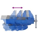 vidaXL Menghină de banc, albastru, 125 mm, fontă vidaXL Menghină de banc, albastru, 125 mm, fontă