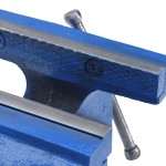 vidaXL Menghină de banc, albastru, 125 mm, fontă vidaXL Menghină de banc, albastru, 125 mm, fontă