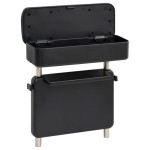 vidaXL Cotieră auto universală, negru, 23x8x(30-38) cm ABS vidaXL Cotieră auto universală, negru, 23x8x(30-38) cm ABS