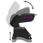 vidaXL Cotieră auto universală, negru, 13x33x(33-53) cm ABS vidaXL Cotieră auto universală, negru, 13x33x(33-53) cm ABS