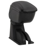vidaXL Cotieră auto, negru, 12x29x(32-46) cm ABS vidaXL Cotieră auto, negru, 12x29x(32-46) cm ABS