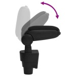 vidaXL Cotieră auto, negru, 15,5x32x(41-54) cm ABS vidaXL Cotieră auto, negru, 15,5x32x(41-54) cm ABS