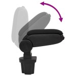 vidaXL Cotieră auto, negru, 13,5x32,5x(31-46,5) cm ABS vidaXL Cotieră auto, negru, 13,5x32,5x(31-46,5) cm ABS