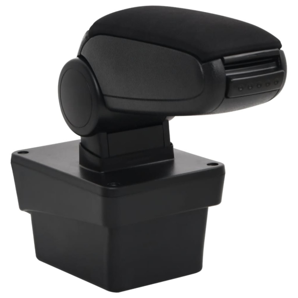 vidaXL Cotieră auto, negru, 17x40x(31-49) cm ABS