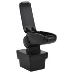 vidaXL Cotieră auto, negru, 17x40x(31-49) cm ABS vidaXL Cotieră auto, negru, 17x40x(31-49) cm ABS