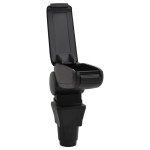 vidaXL Cotieră auto, negru, 13x32,5x(24-51,5) cm ABS