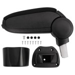 vidaXL Cotieră auto, negru, 14,5x31,5x(30-48) cm ABS vidaXL Cotieră auto, negru, 14,5x31,5x(30-48) cm ABS