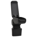 vidaXL Cotieră auto, negru, 14,5x31,5x(30-48) cm ABS vidaXL Cotieră auto, negru, 14,5x31,5x(30-48) cm ABS