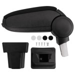 vidaXL Cotieră auto, negru, 11,5x32x(30-50) cm ABS vidaXL Cotieră auto, negru, 11,5x32x(30-50) cm ABS