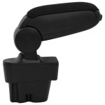 vidaXL Cotieră auto, negru, 12x36x(33,5-48) cm ABS