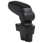 vidaXL Cotieră auto, negru, 12x36x(33,5-48) cm ABS