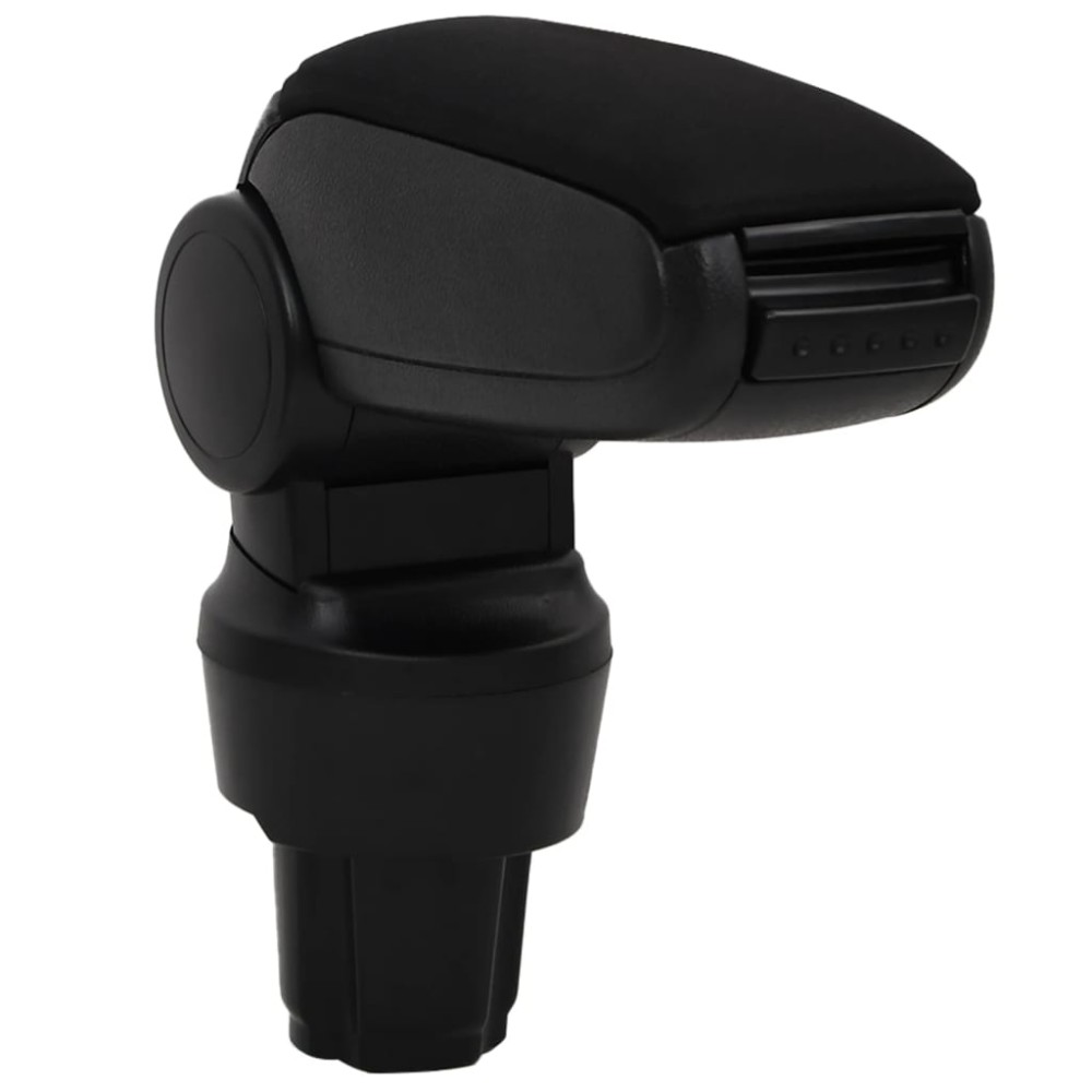 vidaXL Cotieră auto, negru, 13x33x(33-49) cm ABS