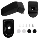 vidaXL Cotieră auto, negru, 13x36x(30-46) cm ABS vidaXL Cotieră auto, negru, 13x36x(30-46) cm ABS
