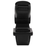 vidaXL Cotieră auto, negru, 14x33x(30-45,5) cm ABS vidaXL Cotieră auto, negru, 14x33x(30-45,5) cm ABS