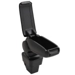 vidaXL Cotieră auto, negru, 13x34x(33-46) cm ABS vidaXL Cotieră auto, negru, 13x34x(33-46) cm ABS