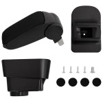 vidaXL Cotieră auto, negru, 11x35x(32-49) cm ABS vidaXL Cotieră auto, negru, 11x35x(32-49) cm ABS