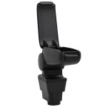 vidaXL Cotieră auto, negru, 11x35x(32-49) cm ABS vidaXL Cotieră auto, negru, 11x35x(32-49) cm ABS