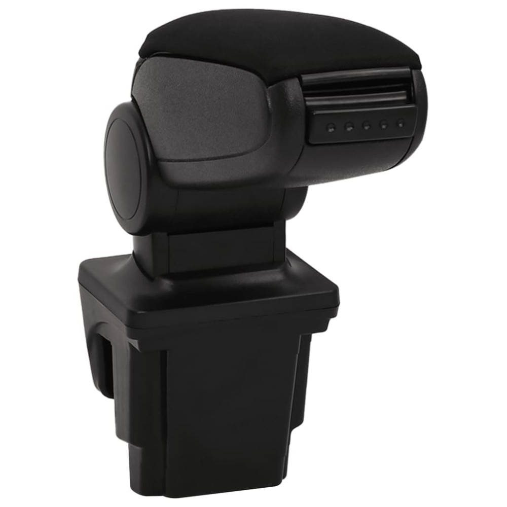 vidaXL Cotieră auto, negru, 16x32x(35-50,5) cm ABS