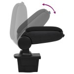 vidaXL Cotieră auto, negru, 16x32x(35-50,5) cm ABS vidaXL Cotieră auto, negru, 16x32x(35-50,5) cm ABS