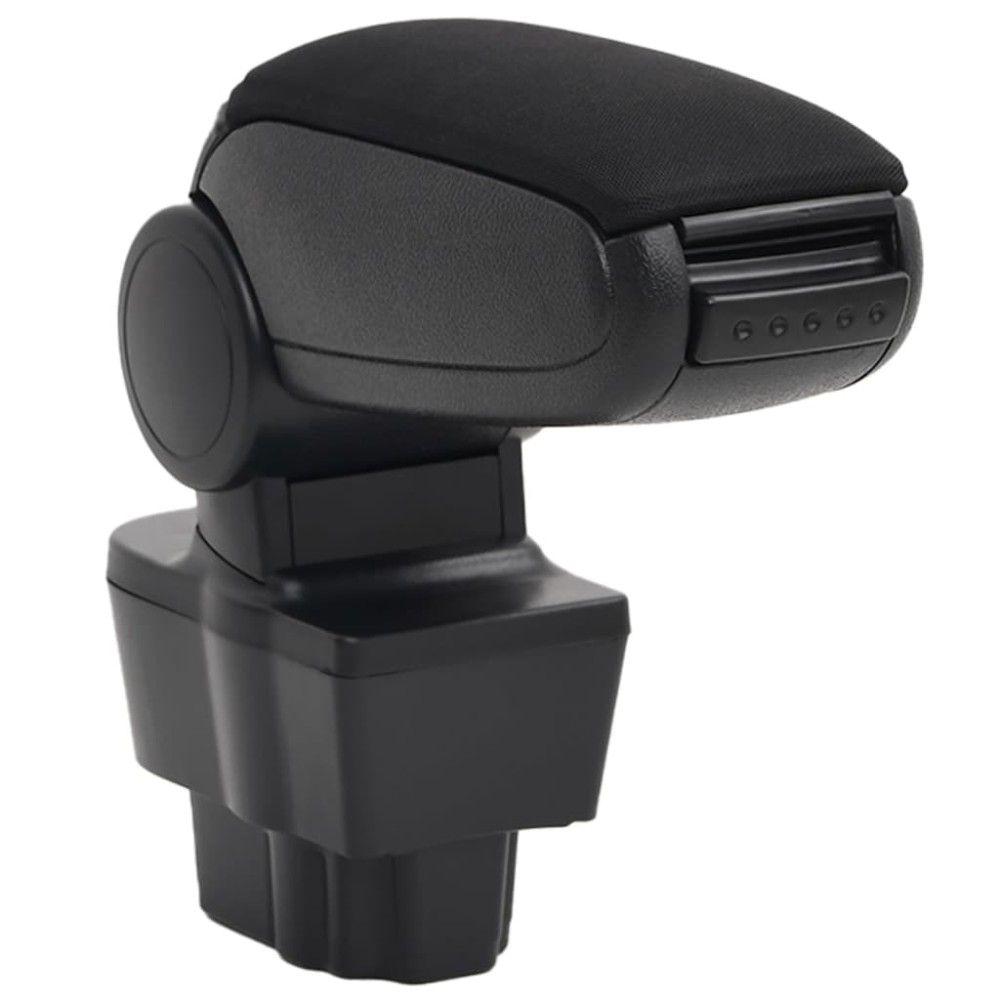vidaXL Cotieră auto, negru, 12x37x(31-48) cm ABS