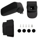 vidaXL Cotieră auto, negru, 12x37x(31-48) cm ABS vidaXL Cotieră auto, negru, 12x37x(31-48) cm ABS